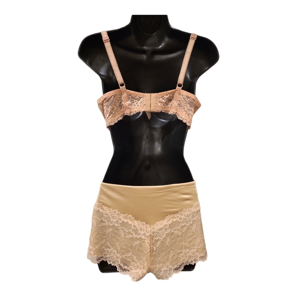 Luleh Underwear Tummy Control Boy Shorts Lace Lined Medium NWOT - Picture 2 of 3